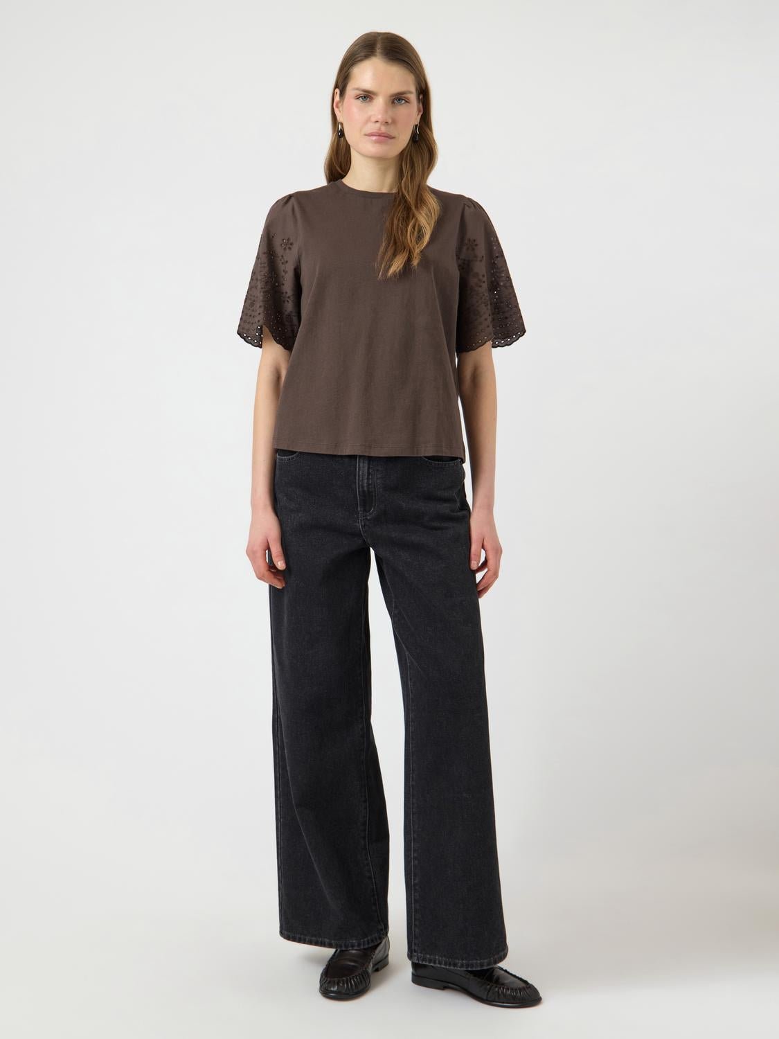 YASLEX Top - Chocolate Brown - VERO MODA & VILA Bergvik